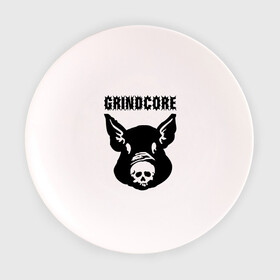 Тарелка 3D с принтом Grindcore (pig) в Новосибирске, фарфор | диаметр - 210 мм
диаметр для нанесения принта - 120 мм | grindcore | gringcore | metal | rock | trash | гpайндкор | метал | рок музыка | треш | трэш