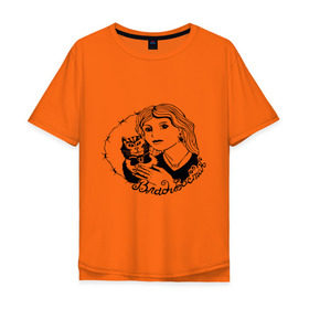 Мужская футболка хлопок Oversize с принтом Владивосток портак в Новосибирске, 100% хлопок | свободный крой, круглый ворот, “спинка” длиннее передней части | Тематика изображения на принте: заключенные | колючая проволока | кот | котяра | наколка | татуировка | тюремные