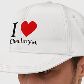 Кепка снепбек с прямым козырьком с принтом i love chechnya в Новосибирске, хлопок 100% |  | регионы | чеченская республика | чеченцы | чечня | я люблю | я люблю чечню