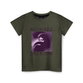 Детская футболка хлопок с принтом Michael Jackson с шляпой в Новосибирске, 100% хлопок | круглый вырез горловины, полуприлегающий силуэт, длина до линии бедер | Тематика изображения на принте: mj | исполнитель | майкл джексон | музыка | певец | поп музыка