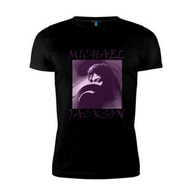 Мужская футболка премиум с принтом Michael Jackson с шляпой в Новосибирске, 92% хлопок, 8% лайкра | приталенный силуэт, круглый вырез ворота, длина до линии бедра, короткий рукав | Тематика изображения на принте: mj | исполнитель | майкл джексон | музыка | певец | поп музыка