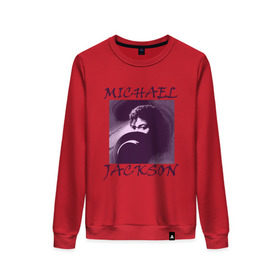 Женский свитшот хлопок с принтом Michael Jackson с шляпой в Новосибирске, 100% хлопок | прямой крой, круглый вырез, на манжетах и по низу широкая трикотажная резинка  | mj | исполнитель | майкл джексон | музыка | певец | поп музыка