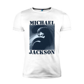 Мужская футболка премиум с принтом Michael Jackson с шляпой (2) в Новосибирске, 92% хлопок, 8% лайкра | приталенный силуэт, круглый вырез ворота, длина до линии бедра, короткий рукав | Тематика изображения на принте: mj | в шляпе | исполнитель | майкл джексон | музыка | певец | поп музыка | шляпа