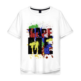 Мужская футболка хлопок Oversize с принтом Nirvana - Rape me в Новосибирске, 100% хлопок | свободный крой, круглый ворот, “спинка” длиннее передней части | court cobain | rock | кобейн | курт кобейн | музыка | музыкальные | нирвана | рок