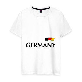 Мужская футболка хлопок с принтом Сборная Германии - 7 в Новосибирске, 100% хлопок | прямой крой, круглый вырез горловины, длина до линии бедер, слегка спущенное плечо. | Тематика изображения на принте: football | германия | сборная германии | футбол | швайнштайгер