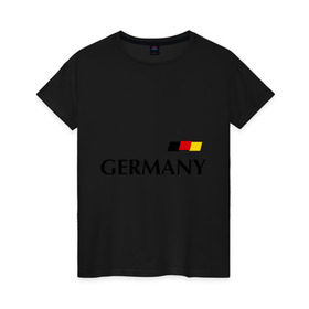 Женская футболка хлопок с принтом Сборная Германии - 10 в Новосибирске, 100% хлопок | прямой крой, круглый вырез горловины, длина до линии бедер, слегка спущенное плечо | football | германия | подольски | сборная германии | футбол
