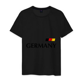 Мужская футболка хлопок с принтом Сборная Германии - 10 в Новосибирске, 100% хлопок | прямой крой, круглый вырез горловины, длина до линии бедер, слегка спущенное плечо. | football | германия | подольски | сборная германии | футбол