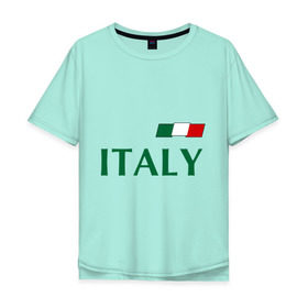Мужская футболка хлопок Oversize с принтом Сборная Италии - 1 в Новосибирске, 100% хлопок | свободный крой, круглый ворот, “спинка” длиннее передней части | football | буффон | италия | сборная италии
