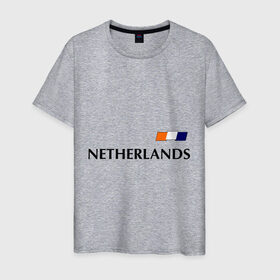 Мужская футболка хлопок с принтом Нидерланды - Уэсли Снейдер 10 (Snaijder) в Новосибирске, 100% хлопок | прямой крой, круглый вырез горловины, длина до линии бедер, слегка спущенное плечо. | football | голландия | нидерланды | сборная нидерланд | снейдер