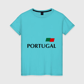 Женская футболка хлопок с принтом Сборная Португалии - 10 в Новосибирске, 100% хлопок | прямой крой, круглый вырез горловины, длина до линии бедер, слегка спущенное плечо | football | португалия | сборная португалии