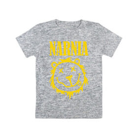 Детская футболка хлопок с принтом Narnia в Новосибирске, 100% хлопок | круглый вырез горловины, полуприлегающий силуэт, длина до линии бедер | nirvana | антибренд | музыка | нирвана | рок
