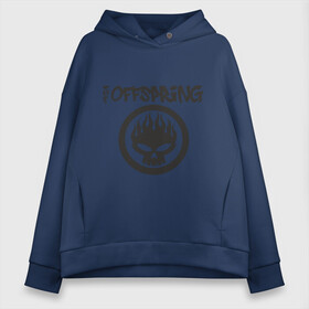 Женское худи Oversize хлопок с принтом The Offspring classic logo в Новосибирске, френч-терри — 70% хлопок, 30% полиэстер. Мягкий теплый начес внутри —100% хлопок | боковые карманы, эластичные манжеты и нижняя кромка, капюшон на магнитной кнопке | группы | музыка | музыкальные группы | панк | рок | рок музыка