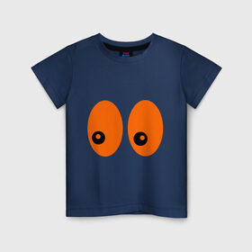 Детская футболка хлопок с принтом Глаза (парная женская) в Новосибирске, 100% хлопок | круглый вырез горловины, полуприлегающий силуэт, длина до линии бедер | взгляд | глаза в темноте | глазки | для влюбленных | для двоих | для любимого | для любимой | зрачки | пара | парные | парочка