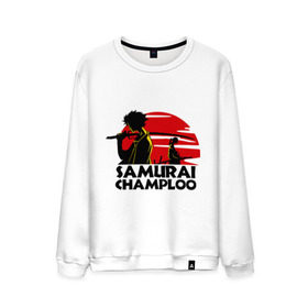 Мужской свитшот хлопок с принтом Самурай Champloo закат в Новосибирске, 100% хлопок |  | anime | samurai champloo | аниме | анимэ | самурай чамплу