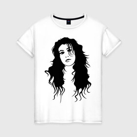 Женская футболка хлопок с принтом Amy Winehouse (2) в Новосибирске, 100% хлопок | прямой крой, круглый вырез горловины, длина до линии бедер, слегка спущенное плечо | Тематика изображения на принте: amy winehouse | jazz | джаз | лицо amy winehouse | музыка | эми вайнхаус