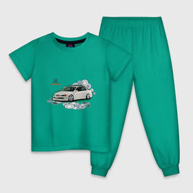 Детская пижама хлопок с принтом Honda ACCORD в Новосибирске, 100% хлопок |  брюки и футболка прямого кроя, без карманов, на брюках мягкая резинка на поясе и по низу штанин
 | honda | honda accord | tourer | хонда аккорд | японские автомобили