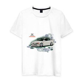 Мужская футболка хлопок с принтом Honda ACCORD в Новосибирске, 100% хлопок | прямой крой, круглый вырез горловины, длина до линии бедер, слегка спущенное плечо. | honda | honda accord | tourer | хонда аккорд | японские автомобили