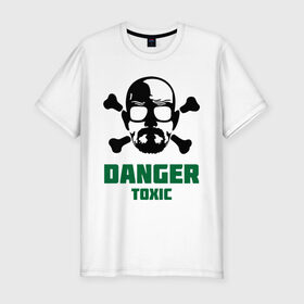 Мужская футболка премиум с принтом Danger Toxic в Новосибирске, 92% хлопок, 8% лайкра | приталенный силуэт, круглый вырез ворота, длина до линии бедра, короткий рукав | danger | danger toxic | toxic | кино | мультфильмы и тв | опасно таксин