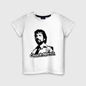 Детская футболка хлопок с принтом Чак Норрис не спит. Он ждет. в Новосибирске, 100% хлопок | круглый вырез горловины, полуприлегающий силуэт, длина до линии бедер | chuck norris | знаменитости | знаменитые личности | чак норис | чак норрис
