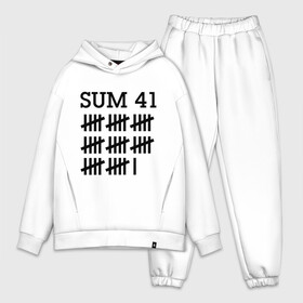 Мужской костюм хлопок OVERSIZE с принтом Sum 41 black в Новосибирске,  |  | sum 41 | музыка | панк рок | рок | сам 41