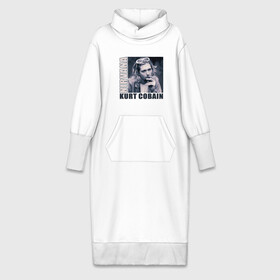 Платье удлиненное хлопок с принтом Nirvana  Kurt Cobain в Новосибирске,  |  | kurt cobain | nirvana | группы | курт кобейн | музыка | музыкальные группы. курт | нирвана