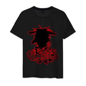 Мужская футболка хлопок с принтом The Rasmus (2) в Новосибирске, 100% хлопок | прямой крой, круглый вырез горловины, длина до линии бедер, слегка спущенное плечо. | heavy metal | metal | rock | trash metal | метал | металл | рок | рок группа | рок группы | трэш метал | хеви метал