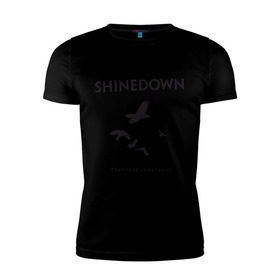Мужская футболка премиум с принтом Shinedown Soun of Madness в Новосибирске, 92% хлопок, 8% лайкра | приталенный силуэт, круглый вырез ворота, длина до линии бедра, короткий рукав | shinedown soun of madness | группы | музыка | рок группы | рок музыка