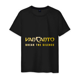 Мужская футболка хлопок с принтом Van Canto Rakka-Takka в Новосибирске, 100% хлопок | прямой крой, круглый вырез горловины, длина до линии бедер, слегка спущенное плечо. | ван канто | логотип ван канто | рака така | рэп