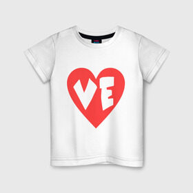 Детская футболка хлопок с принтом Вторая половинка любви в Новосибирске, 100% хлопок | круглый вырез горловины, полуприлегающий силуэт, длина до линии бедер | Тематика изображения на принте: love | для влюбленных | для двоих | любовь | парные | сердечко | сердце