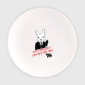 Тарелка с принтом Rabbit misfits в Новосибирске, фарфор | диаметр - 210 мм
диаметр для нанесения принта - 120 мм | misfits