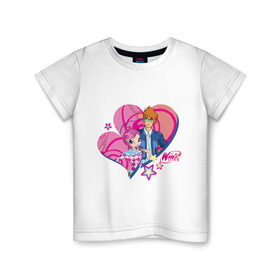 Детская футболка хлопок с принтом WinX Love- Техна в Новосибирске, 100% хлопок | круглый вырез горловины, полуприлегающий силуэт, длина до линии бедер | tecna | win x | winx | винкс | детские | детям | для детей | техна | феи