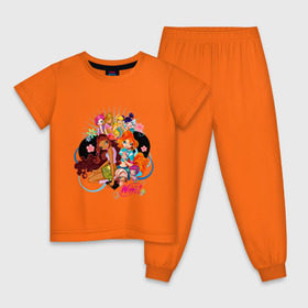 Детская пижама хлопок с принтом Подружки WinX в Новосибирске, 100% хлопок |  брюки и футболка прямого кроя, без карманов, на брюках мягкая резинка на поясе и по низу штанин
 | win x | winx | винкс | детские | детям | для детей | подружки | феи