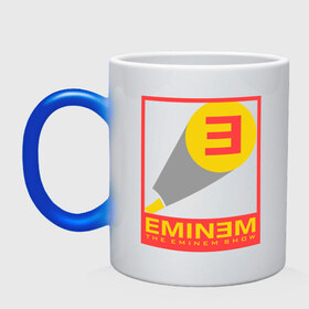Кружка хамелеон с принтом The Eminem show в Новосибирске, керамика | меняет цвет при нагревании, емкость 330 мл | eminem | зарубежный рэп | музыка | репчик | рэп | эменем | эминем
