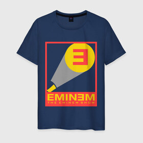 Мужская футболка хлопок с принтом The Eminem show в Новосибирске, 100% хлопок | прямой крой, круглый вырез горловины, длина до линии бедер, слегка спущенное плечо. | Тематика изображения на принте: eminem | зарубежный рэп | музыка | репчик | рэп | эменем | эминем