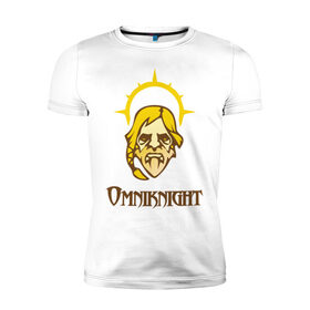 Мужская футболка премиум с принтом Omniknight в Новосибирске, 92% хлопок, 8% лайкра | приталенный силуэт, круглый вырез ворота, длина до линии бедра, короткий рукав | 
