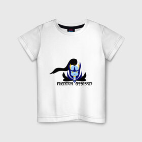 Детская футболка хлопок с принтом Phantom assasin в Новосибирске, 100% хлопок | круглый вырез горловины, полуприлегающий силуэт, длина до линии бедер | dota | dota 2 | дота | дота 2 | компьютерные игры | персонаж доты