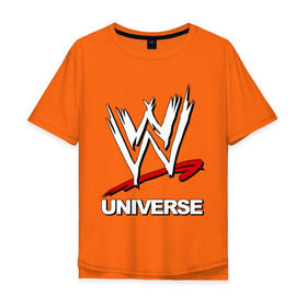 Мужская футболка хлопок Oversize с принтом WWE universe в Новосибирске, 100% хлопок | свободный крой, круглый ворот, “спинка” длиннее передней части | Тематика изображения на принте: джон сина