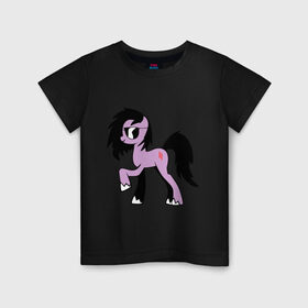 Детская футболка хлопок с принтом Skrillex pony в Новосибирске, 100% хлопок | круглый вырез горловины, полуприлегающий силуэт, длина до линии бедер | dub step | dubstep | skrilex | skrillex | даб степ | дабстеп | ди джей | диджей | музыка | пони | скриллекс