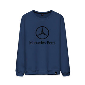 Мужской свитшот хлопок с принтом Logo Mercedes-Benz в Новосибирске, 100% хлопок |  | mercedes | mercedes benz | логотип mercedes | логотип mercedes benz | логотип мерседерс бенс | мерен | мерседерс | мерседерс бенс