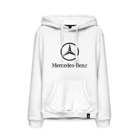 Мужская толстовка хлопок с принтом Logo Mercedes-Benz в Новосибирске, френч-терри, мягкий теплый начес внутри (100% хлопок) | карман-кенгуру, эластичные манжеты и нижняя кромка, капюшон с подкладом и шнурком | mercedes | mercedes benz | логотип mercedes | логотип mercedes benz | логотип мерседерс бенс | мерен | мерседерс | мерседерс бенс