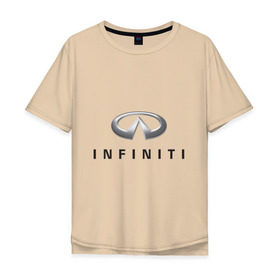 Мужская футболка хлопок Oversize с принтом Logo Infiniti в Новосибирске, 100% хлопок | свободный крой, круглый ворот, “спинка” длиннее передней части | infiniti автомобиль | автомобиль инфинити | инфинити | логотип infiniti | логотип инфинити