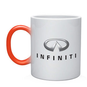 Кружка хамелеон с принтом Logo Infiniti в Новосибирске, керамика | меняет цвет при нагревании, емкость 330 мл | infiniti автомобиль | автомобиль инфинити | инфинити | логотип infiniti | логотип инфинити