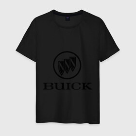 Мужская футболка хлопок с принтом Buick logo в Новосибирске, 100% хлопок | прямой крой, круглый вырез горловины, длина до линии бедер, слегка спущенное плечо. | 