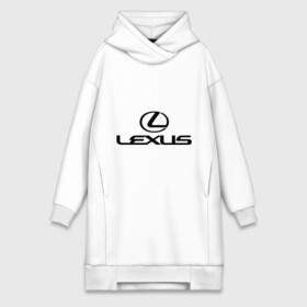 Платье-худи хлопок с принтом Lexus logo в Новосибирске,  |  | lexus | автобренды | автолюбителям | бренд | лексус | логотип