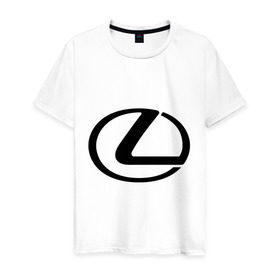 Мужская футболка хлопок с принтом Logo lexus в Новосибирске, 100% хлопок | прямой крой, круглый вырез горловины, длина до линии бедер, слегка спущенное плечо. | lexus | автобренды | автолюбителям | бренд | лексус | логотип