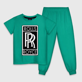 Детская пижама хлопок с принтом Rolls-Royce в Новосибирске, 100% хлопок |  брюки и футболка прямого кроя, без карманов, на брюках мягкая резинка на поясе и по низу штанин
 | rolls royce | rr | автобренды | автолюбителям | бренд | логотип | ролл ройс | ролс ройс