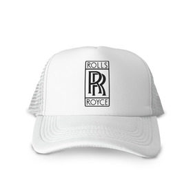 Кепка тракер с сеткой с принтом Rolls-Royce logo в Новосибирске, трикотажное полотно; задняя часть — сетка | длинный козырек, универсальный размер, пластиковая застежка | Тематика изображения на принте: rolls royce | rr | автобренды | автолюбителям | бренд | логотип | ролл ройс | ролс ройс