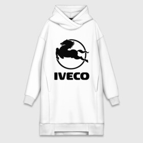 Платье-худи хлопок с принтом Iveco в Новосибирске,  |  | iveco | автобренды | автолюбителям | бренд | ивеко | логотип
