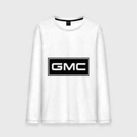 Мужской лонгслив хлопок с принтом GMC logo в Новосибирске, 100% хлопок |  | gmc | дженерал моторс | логотип | машина
