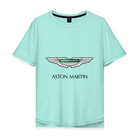Мужская футболка хлопок Oversize с принтом Aston Martin logo в Новосибирске, 100% хлопок | свободный крой, круглый ворот, “спинка” длиннее передней части | Тематика изображения на принте: aston martin | автобренды | автолюбителям | астин мартин | астон мартин | бренд | для автовладельцев | для автолюбителей | логотип